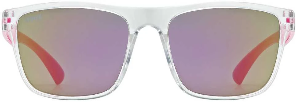 Akiniai Uvex rookie clear-pink / mirror pink