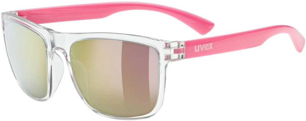 Akiniai Uvex rookie clear-pink / mirror pink