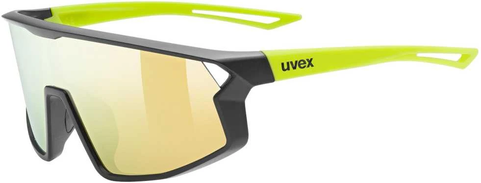 Akiniai Uvex skyrise jr. juodas-yellow matt / mirror yellow