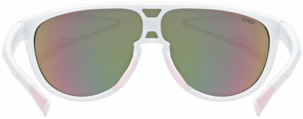 Akiniai Uvex sportstyle 515 baltas matt / mirror pink
