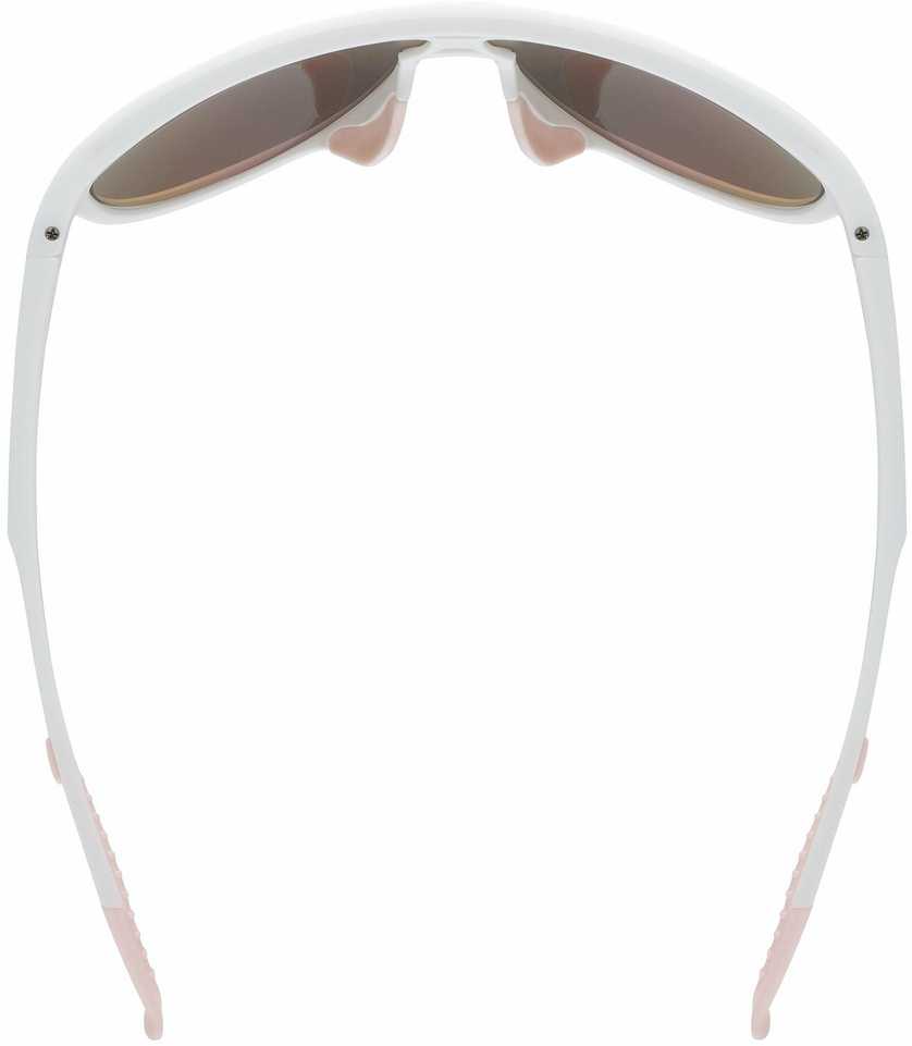 Akiniai Uvex sportstyle 515 baltas matt / mirror pink