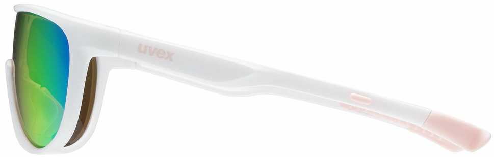 Akiniai Uvex sportstyle 515 baltas matt / mirror pink