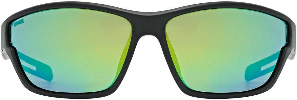 Akiniai Uvex sportstyle 806 juodas matt / mirror žalias