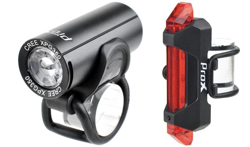 Apšvietimo komplektas ProX Pictor CREE 350Lm + 10Lm USB juodas