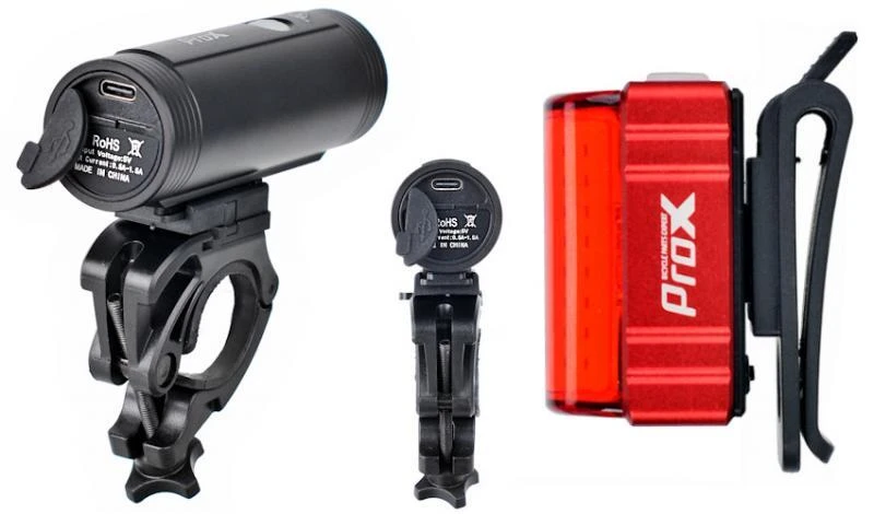 Apšvietimo komplektas ProX Spika 1100Lm + Zera S 80Lm USB