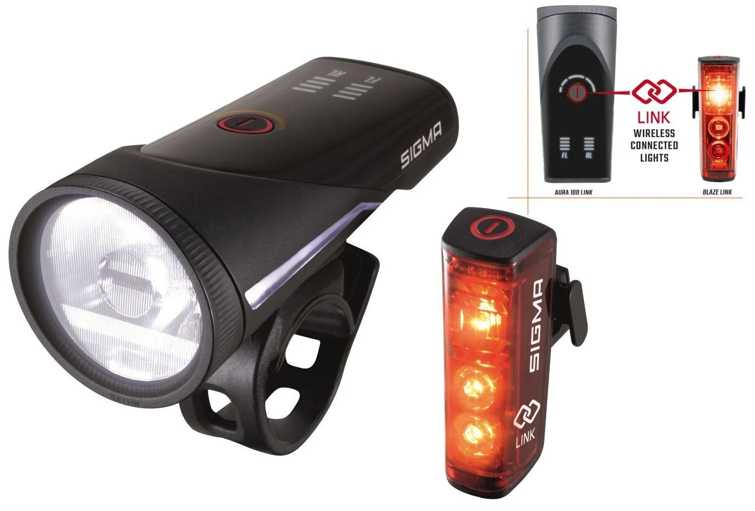 Apšvietimo komplektas Sigma Aura 100 + Blaze Link USB