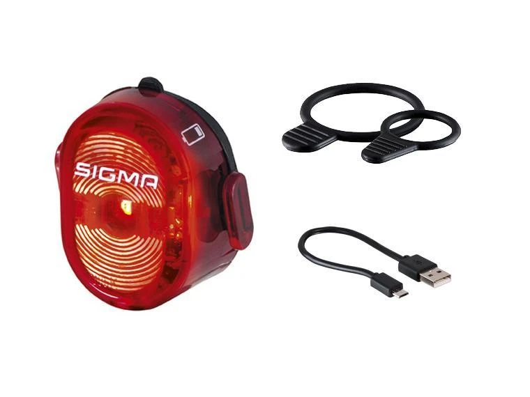 SIGMA AURA 45 USB priekinis žibintas + NUGGET II galinis žibintas