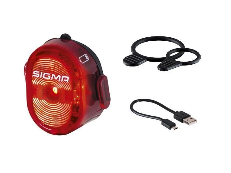 SIGMA AURA 80 USB priekinis žibintas + NUGGET II galinis žibintas