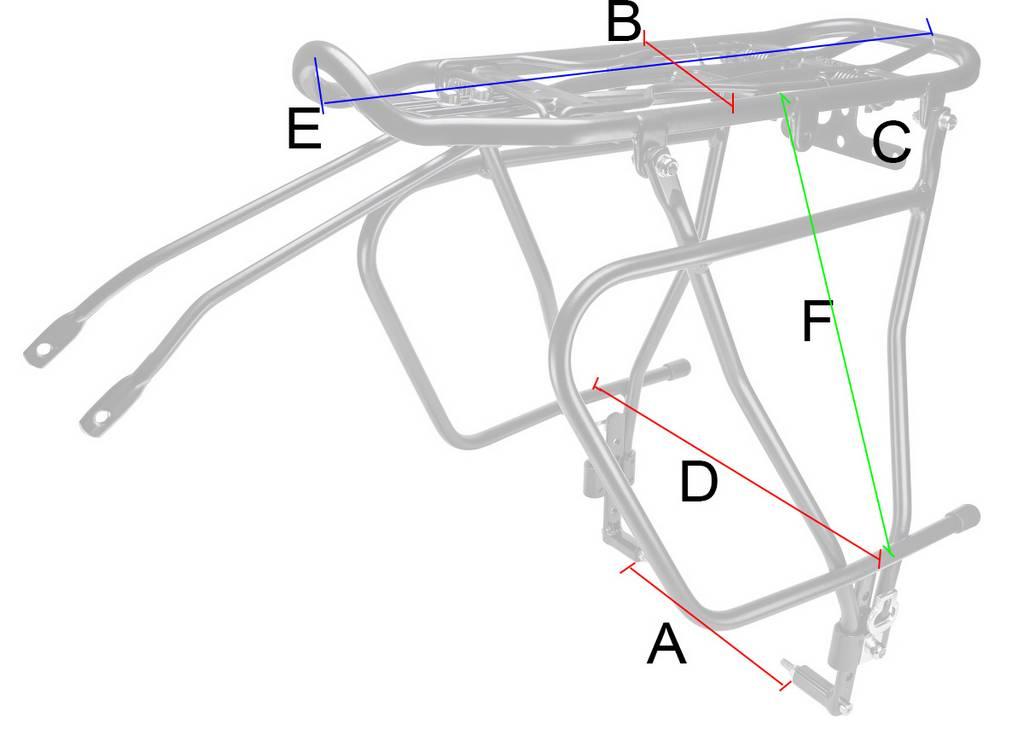 Azimut Acs Bagažinė Azimut for DISC brakes Alu 24-29" universali