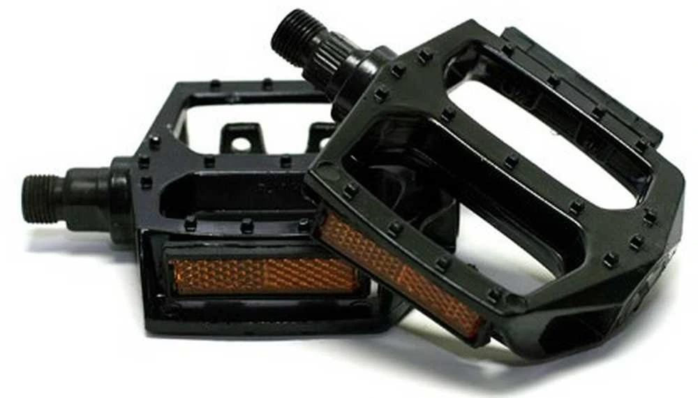 Azimut Acs Pedalai Azimut BMX Platform Alu 9/16" su guoliais ir atšvaitais juodas (1014)
