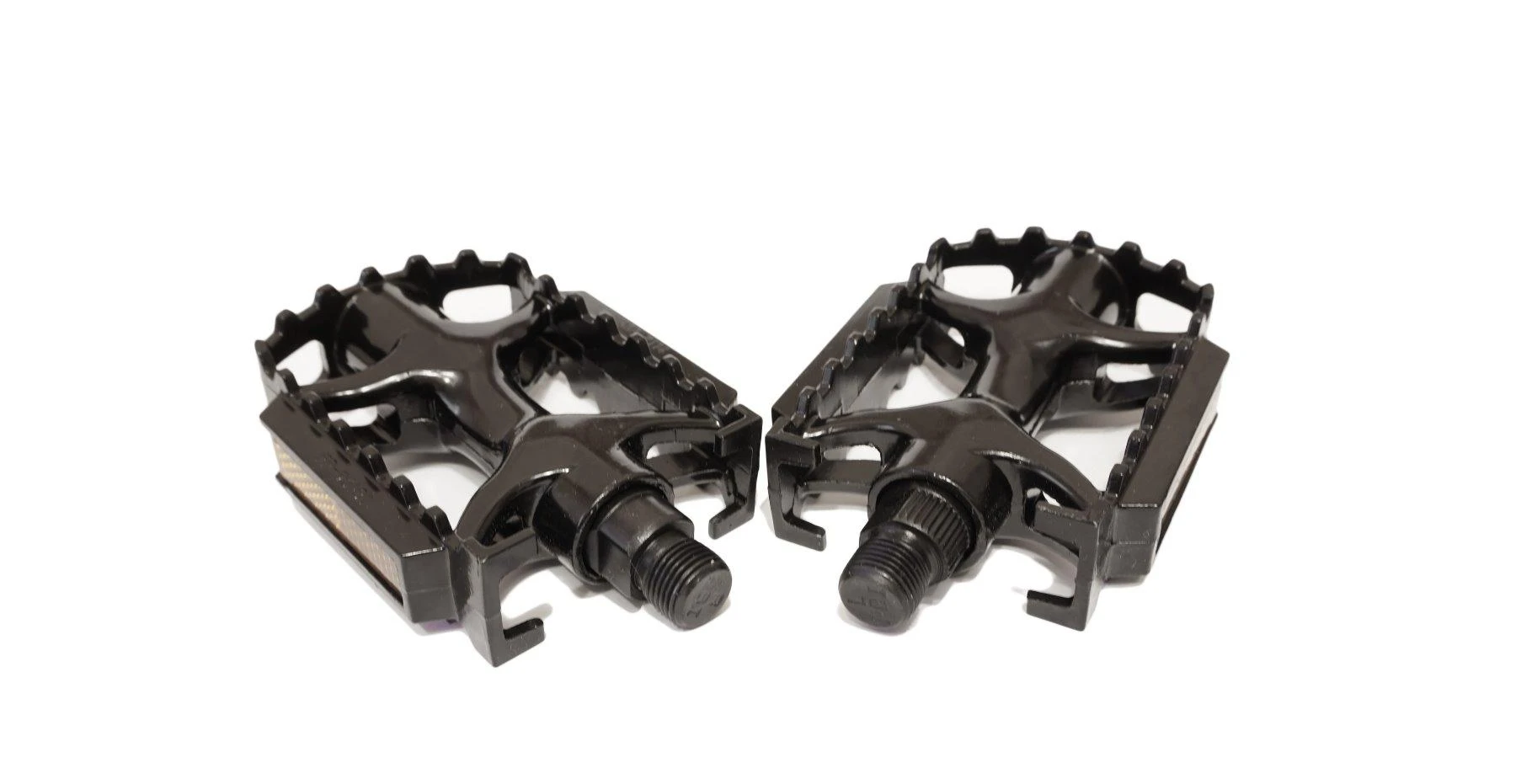 Azimut Acs Pedalai Azimut MTB juodas Alu 9/16" su guoliais ir atšvaitais (1003)