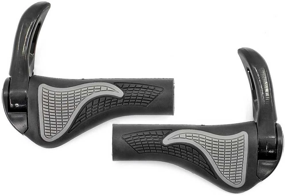 Azimut Acs Vairo rankenėlės Azimut Ergo + Bar-Ends adjustable Alu 140mm juodas-pilkas