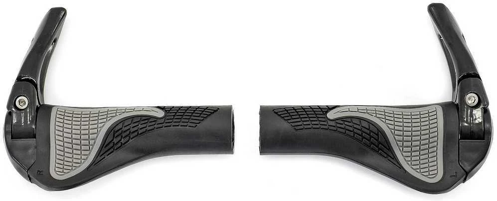 Azimut Acs Vairo rankenėlės Azimut Ergo + Bar-Ends adjustable Alu 140mm juodas-pilkas