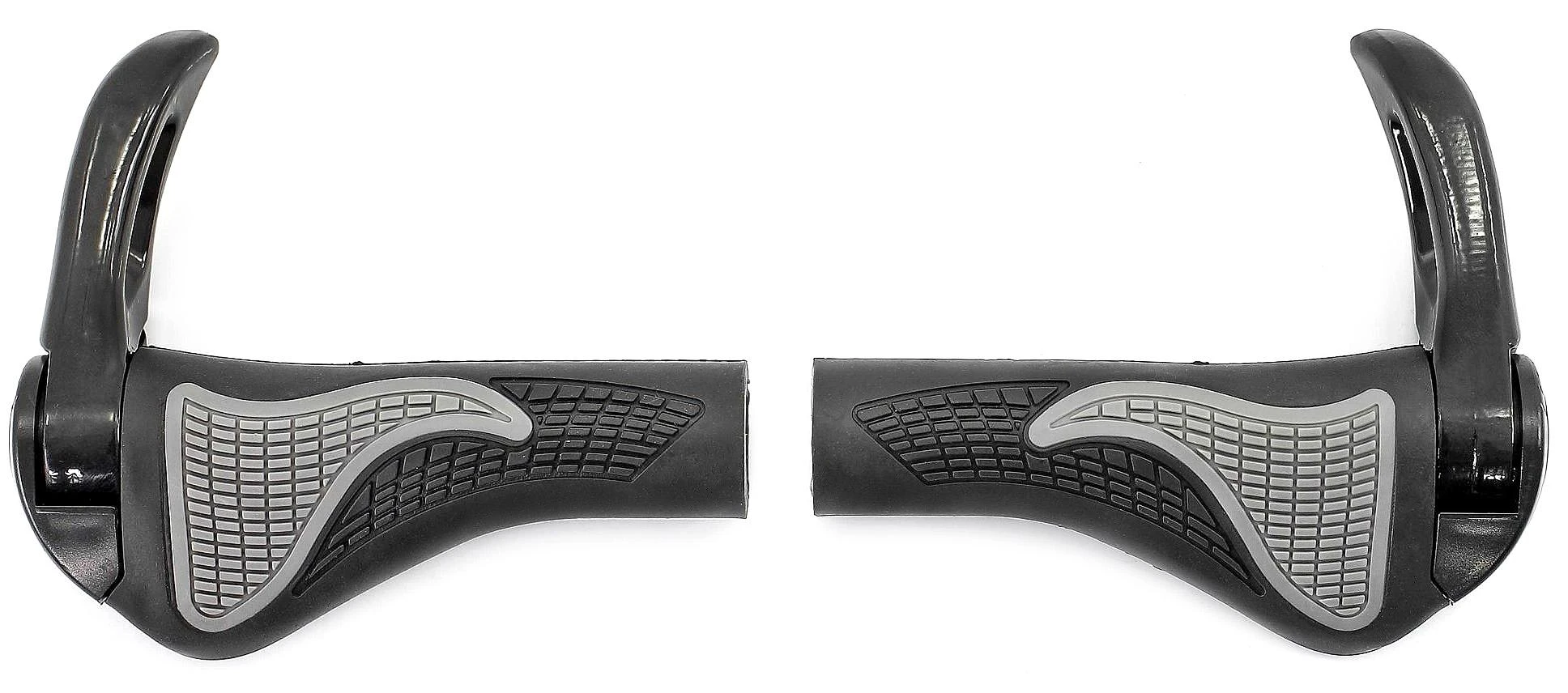Azimut Acs Vairo rankenėlės Azimut Ergo + Bar-Ends adjustable Alu 140mm juodas-pilkas