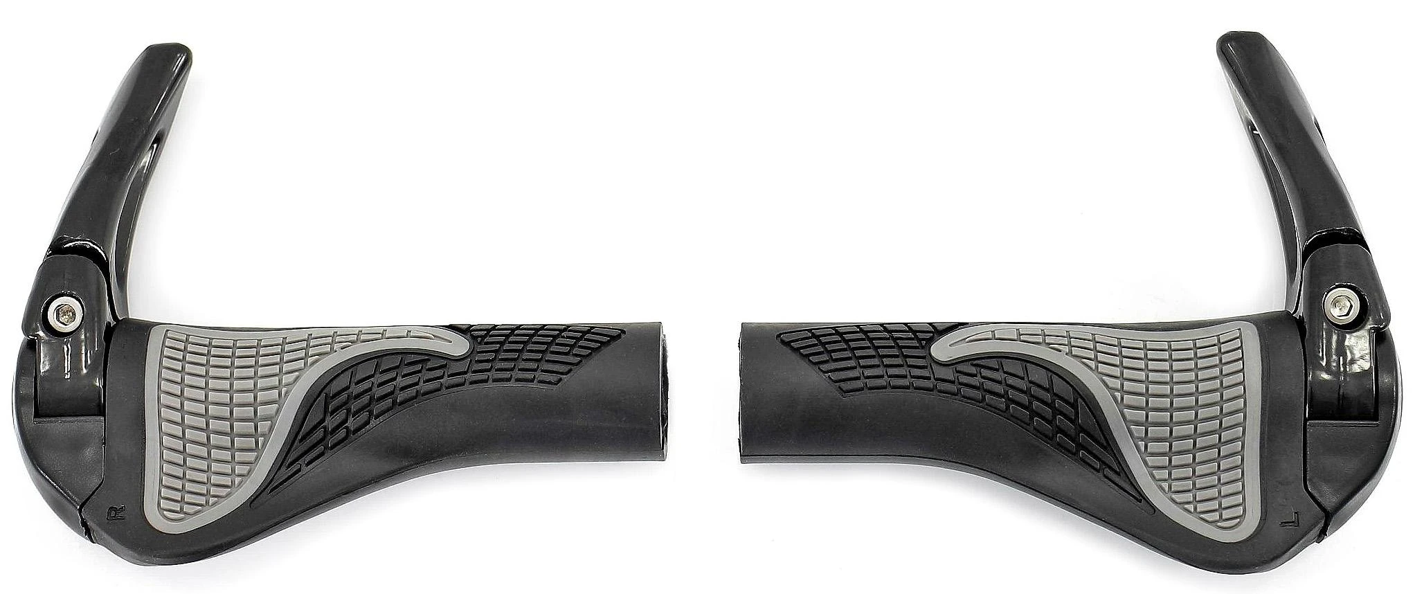 Azimut Acs Vairo rankenėlės Azimut Ergo + Bar-Ends adjustable Alu 140mm juodas-pilkas