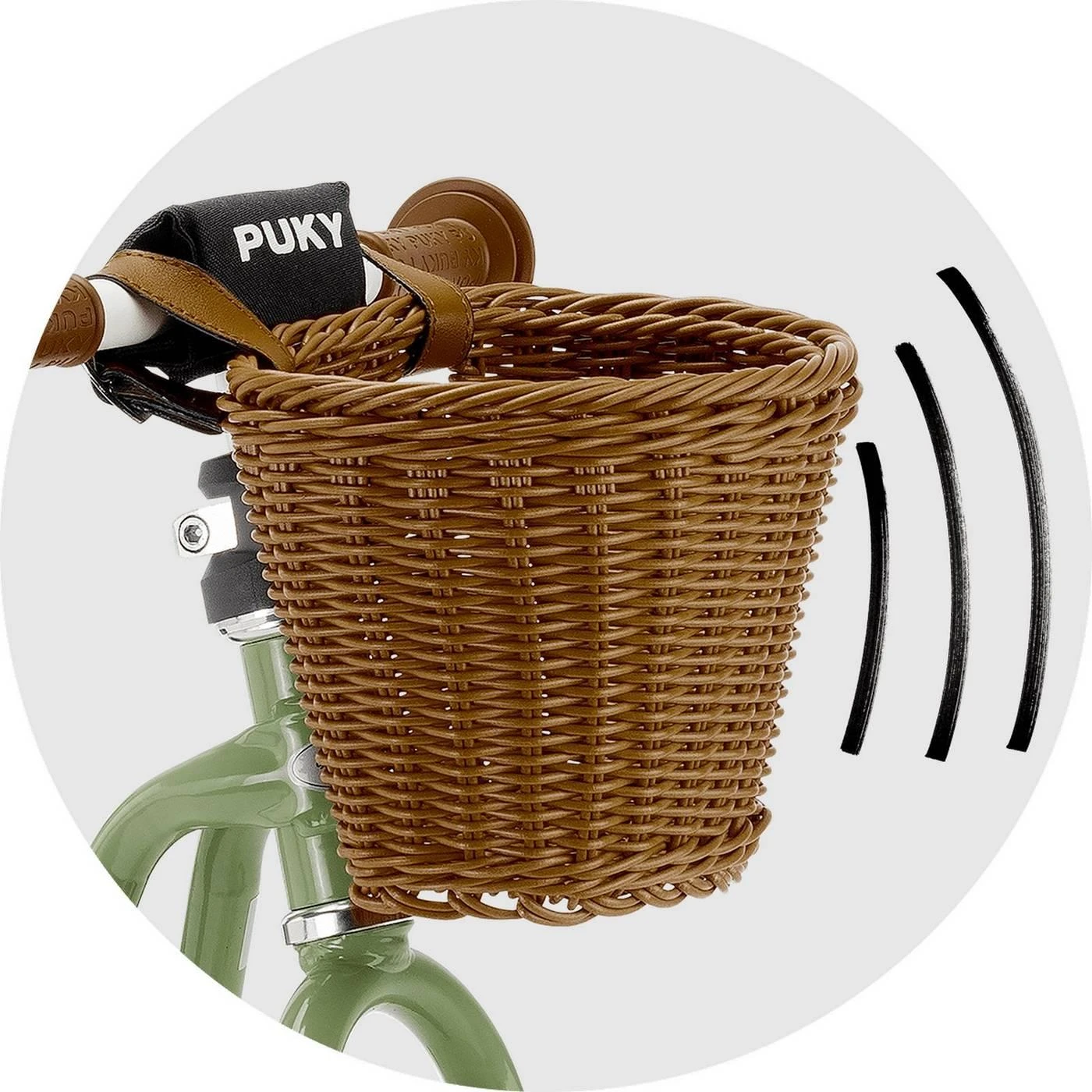 Balansinis dviratukas PUKY LR M Classic retro-žalias