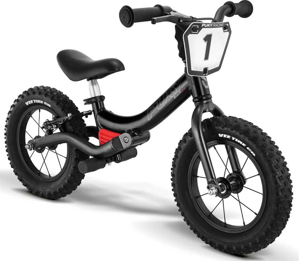 PUKY LR Trail Pro juodas dviratukas su numerio lentele