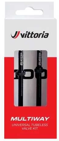 Bekamerinis ventilis Vittoria Multiway alloy juodas 40mm 2vnt.