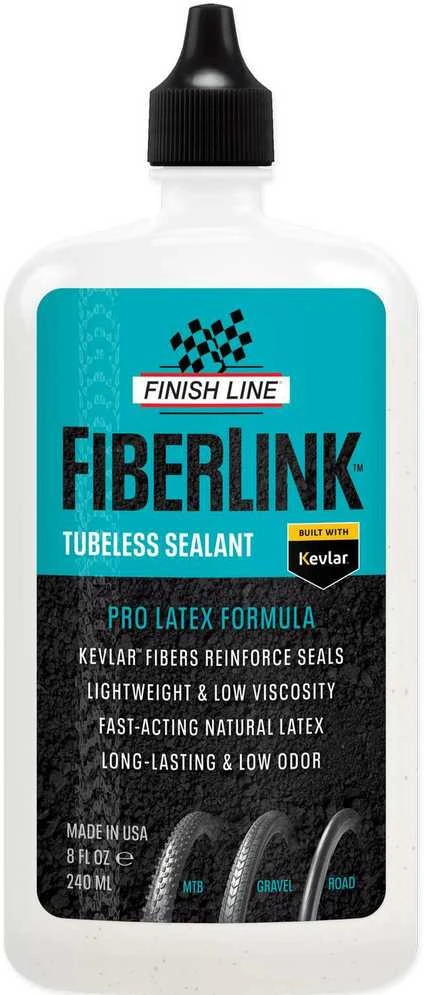 Bekamerinių padangų užpildas/hermetikas Finish Line FiberLink 240ml