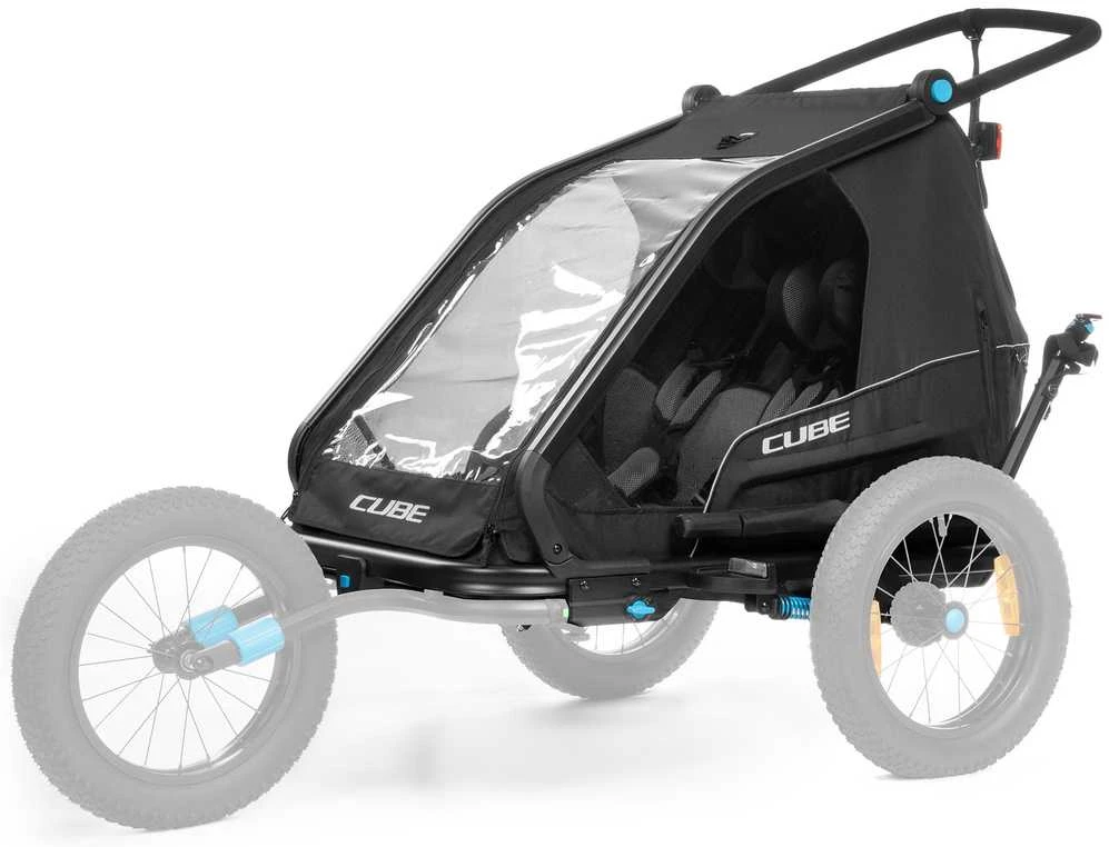 Cube Acc Dviračio priekaba Cube Double CMPT juodas