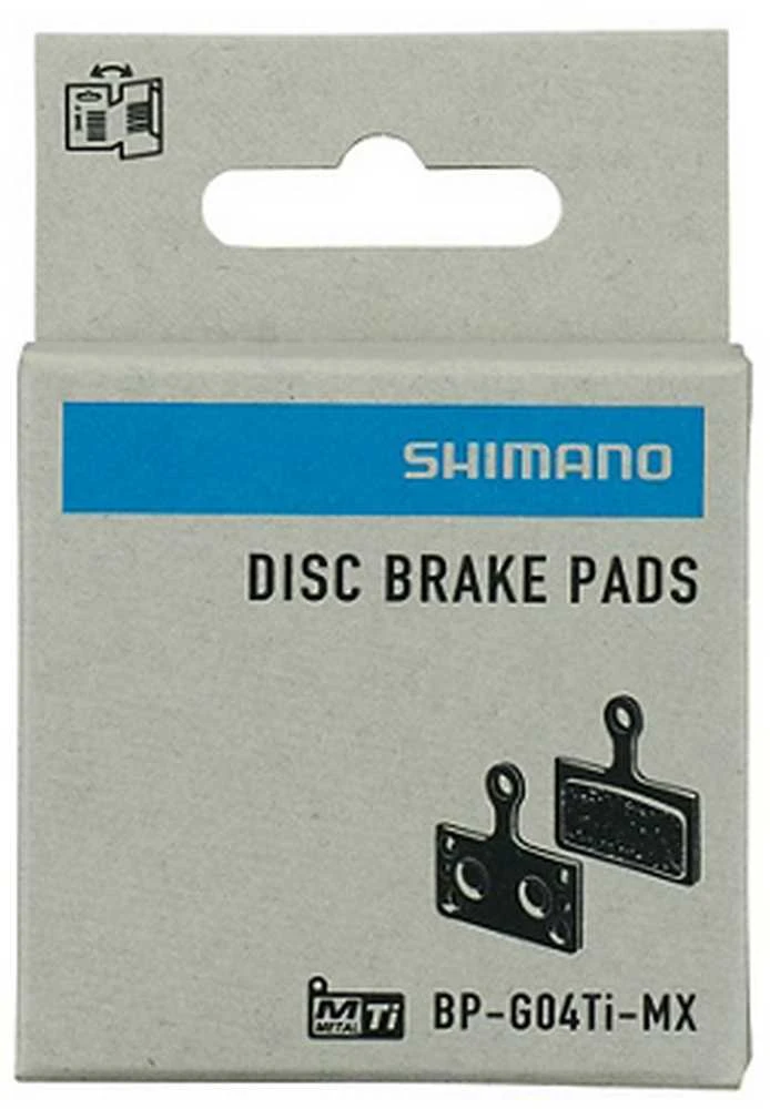 Diskinių stabdžių kaladėlės Shimano G04TI Metal