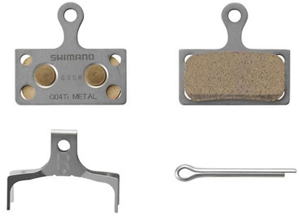 Diskinių stabdžių kaladėlės Shimano G04TI Metal