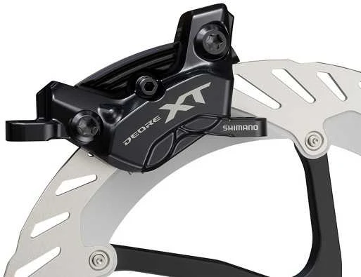 Diskinių stabdžių suportas Shimano XT BR-M8220 4-piston Metal w/Fin