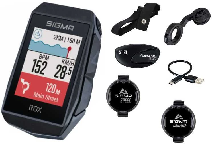 Dviračio kompiuteris SIGMA ROX 11.1 Evo GPS Juodas Sensor Set