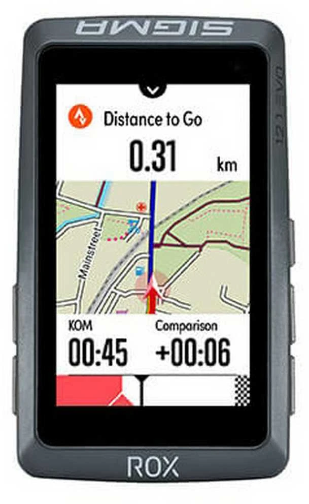 Dviračio kompiuteris SIGMA ROX 12.1 Evo GPS Night pilkas Basic Set