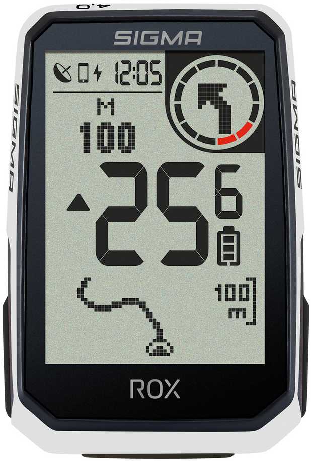 Dviračio kompiuteris SIGMA ROX 4.0 Endurance GPS Baltas HR Set