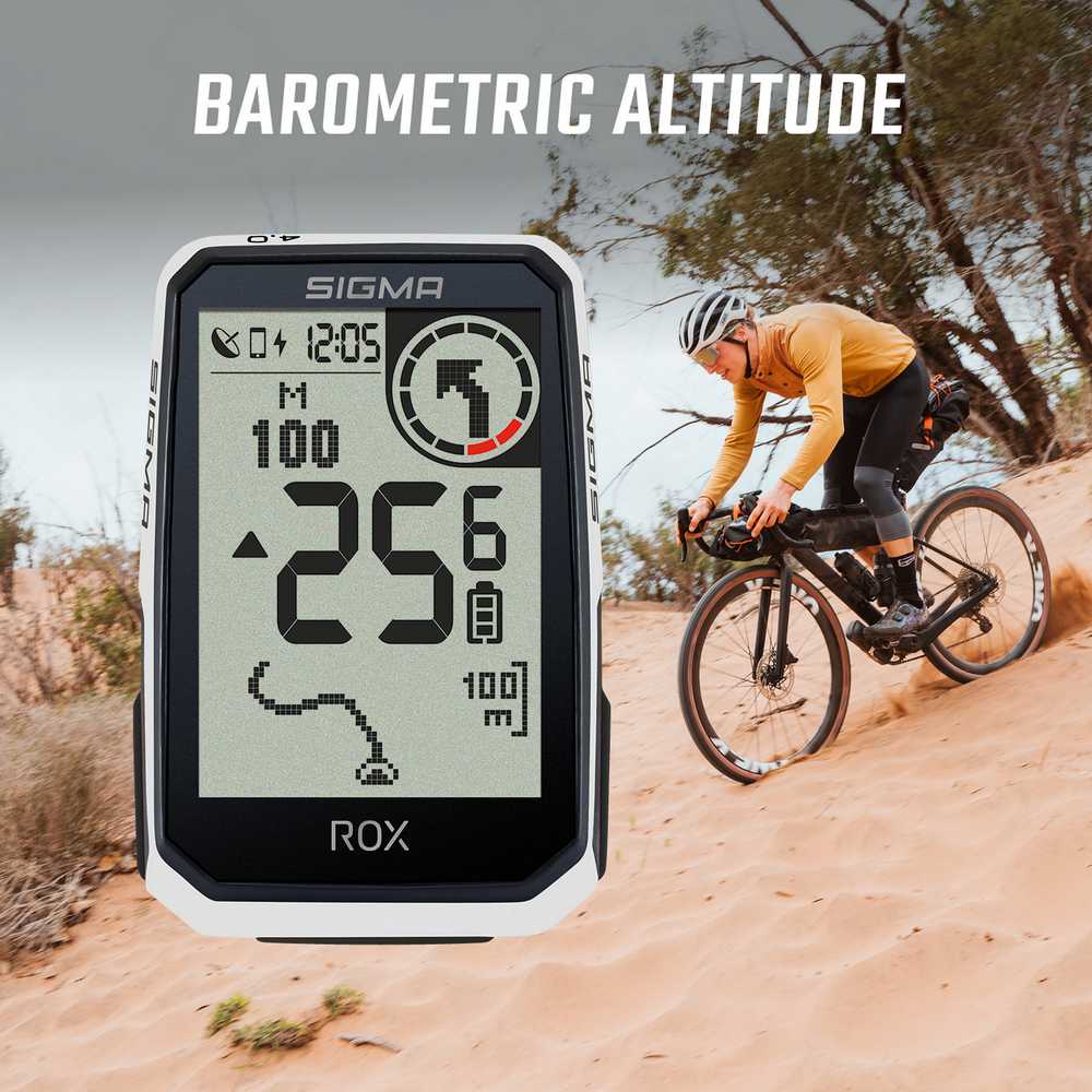 Dviračio kompiuteris SIGMA ROX 4.0 Endurance GPS Baltas HR Set