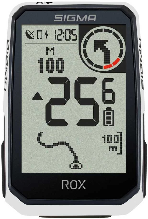 Dviračio kompiuteris SIGMA ROX 4.0 Endurance GPS Baltas Sensor Set