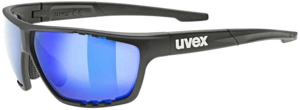 Akiniai Uvex sportstyle 706 juodas matt / mirror mėlynas