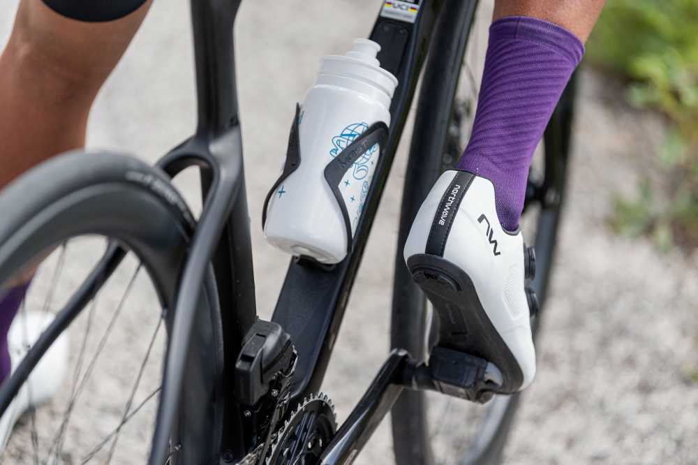 Dviratininko batai Northwave Revolution Road baltas-juodas-44