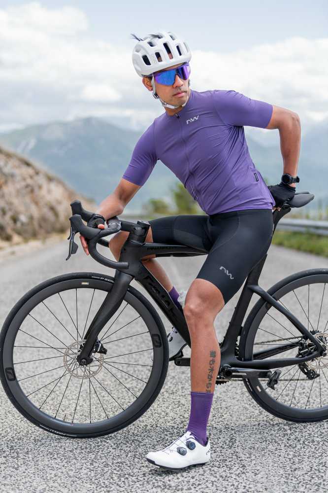 Dviratininko batai Northwave Revolution Road baltas-juodas-44