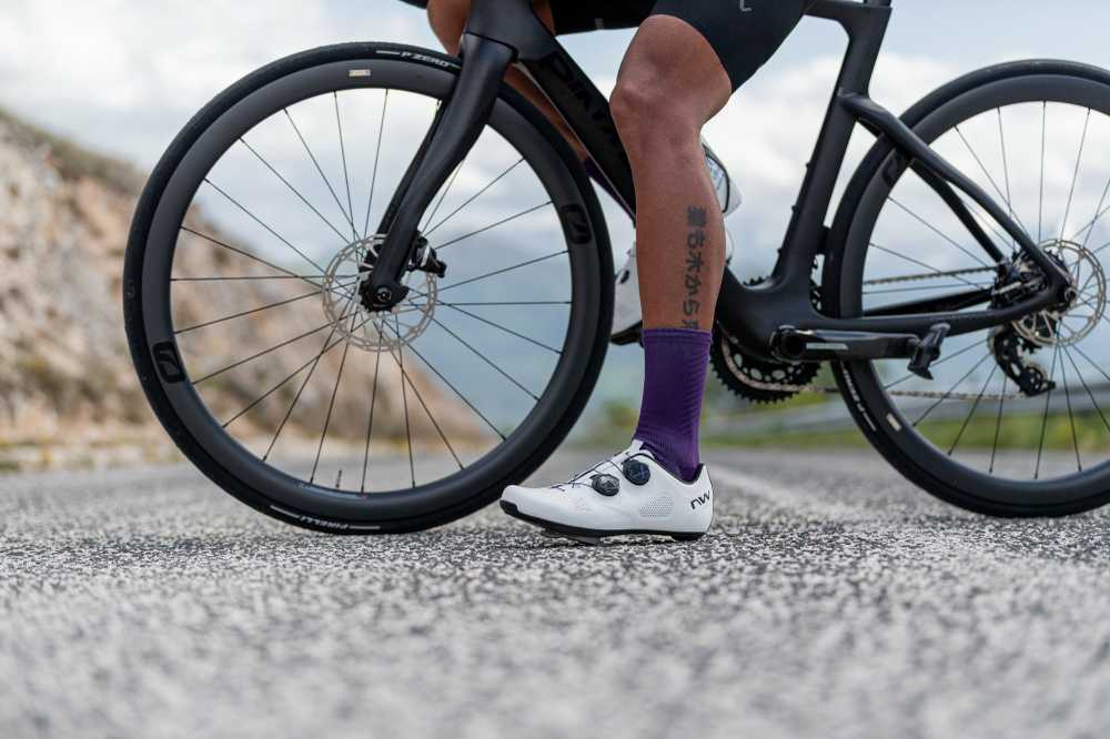 Dviratininko batai Northwave Revolution Road baltas-juodas-44