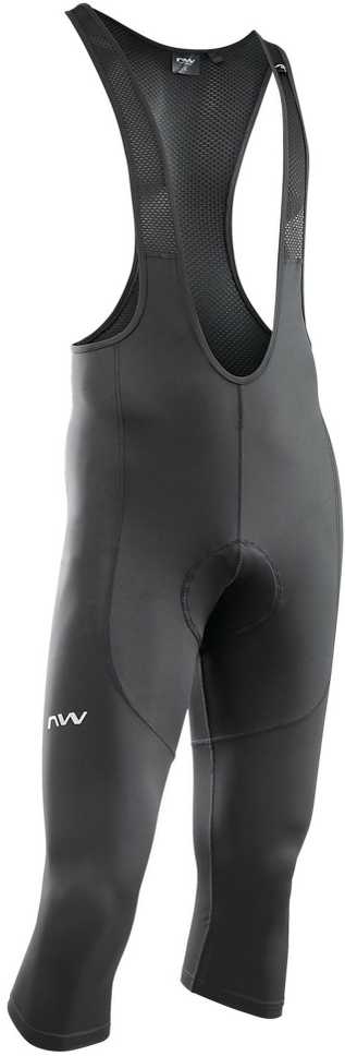 Dviratininko kelnės su petnešomis Northwave Active 3/4 juodas-XL