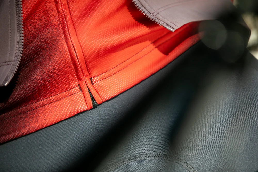 Dviratininko marškinėliai Northwave Blade L/S lava red-bordeaux-L