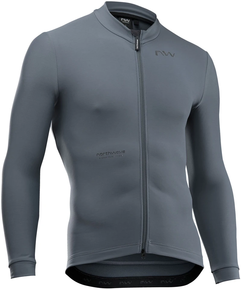 Dviratininko marškinėliai Northwave Extreme Thermal L/S shark pilkas-XL