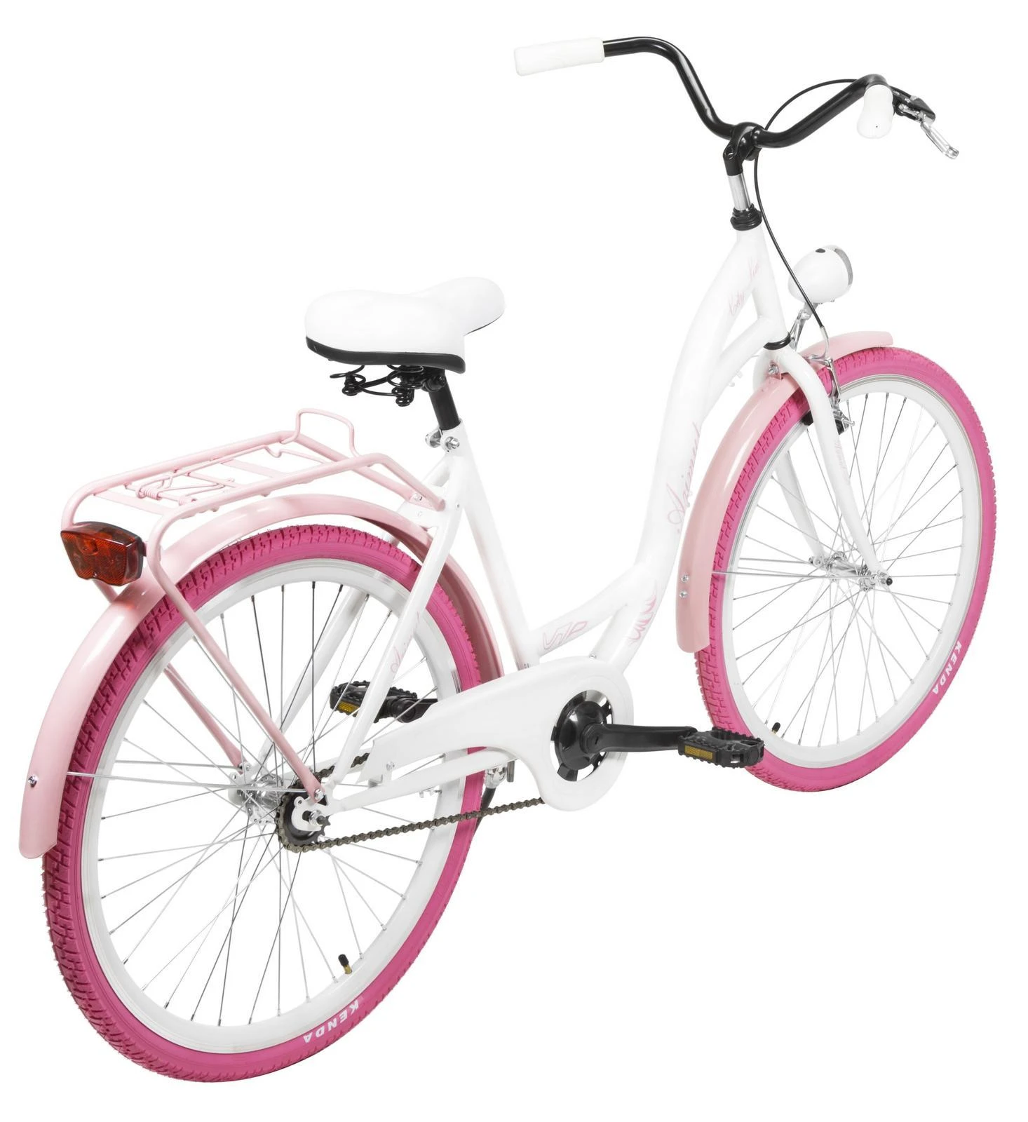 Dviratis AZIMUT City Lux 26" 2025 baltas-pink
