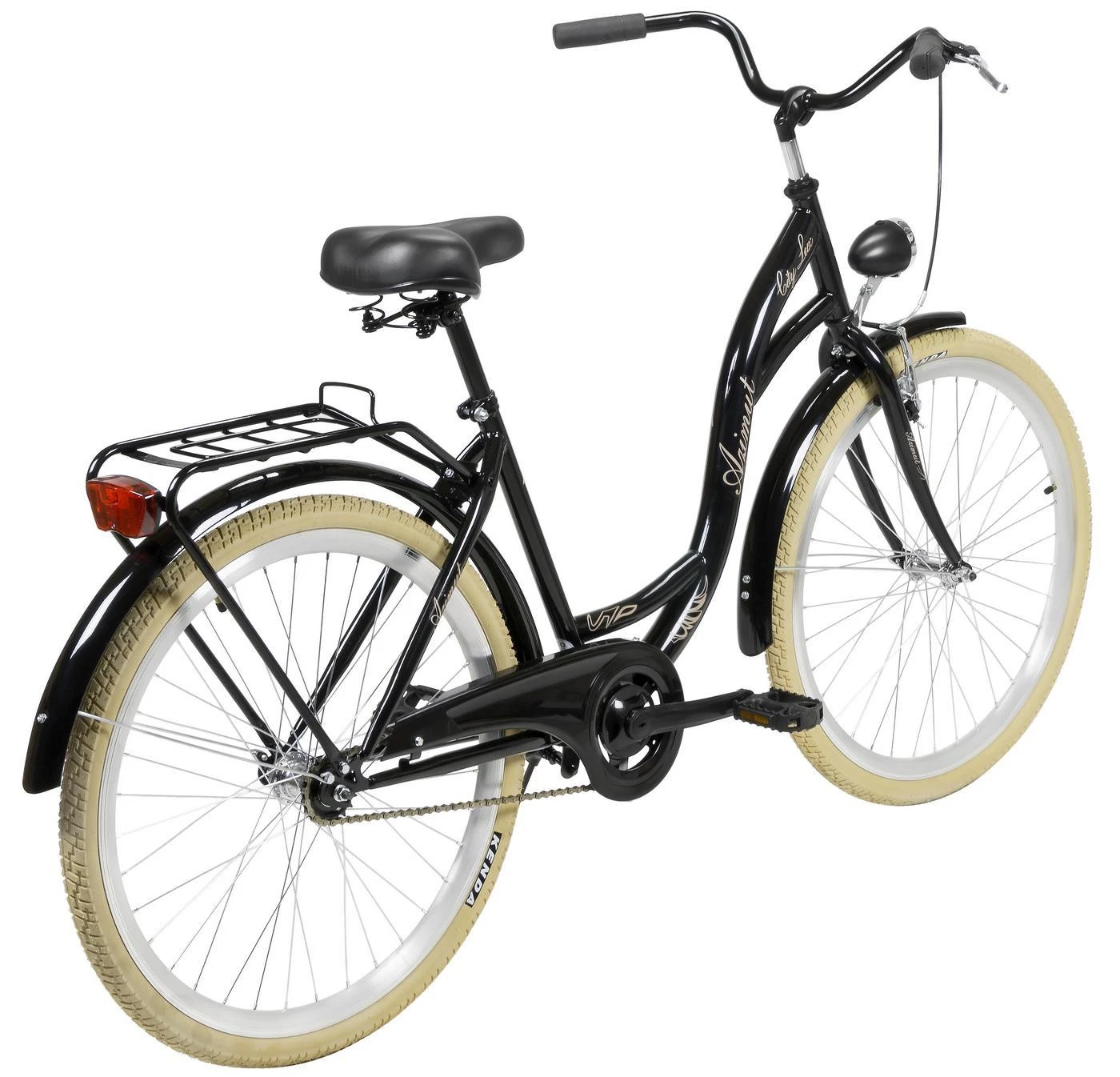 Dviratis AZIMUT City Lux 26" 2025 juodas-cream