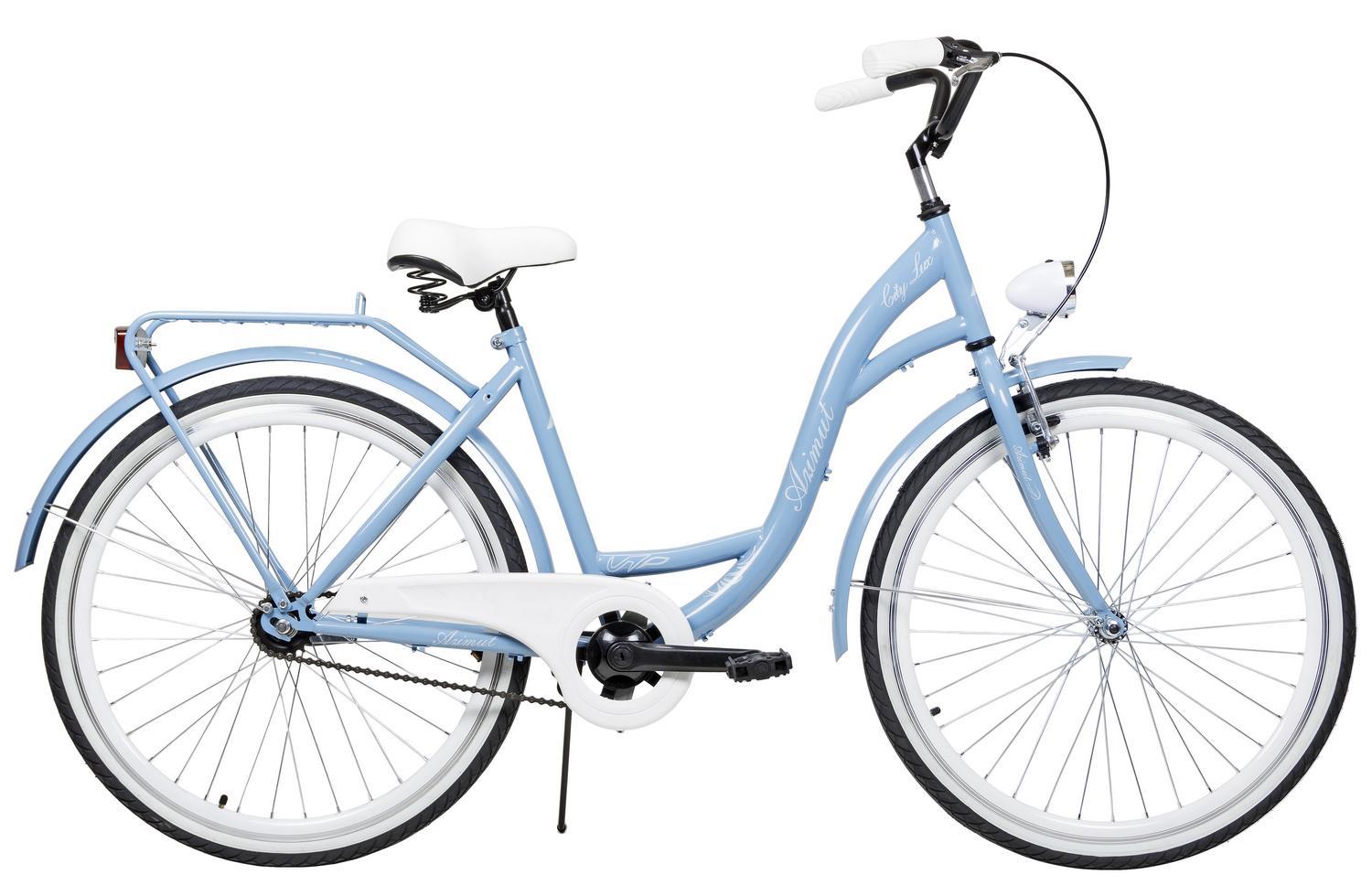 Dviratis AZIMUT City Lux 26" 2023 light mėlynas-baltas