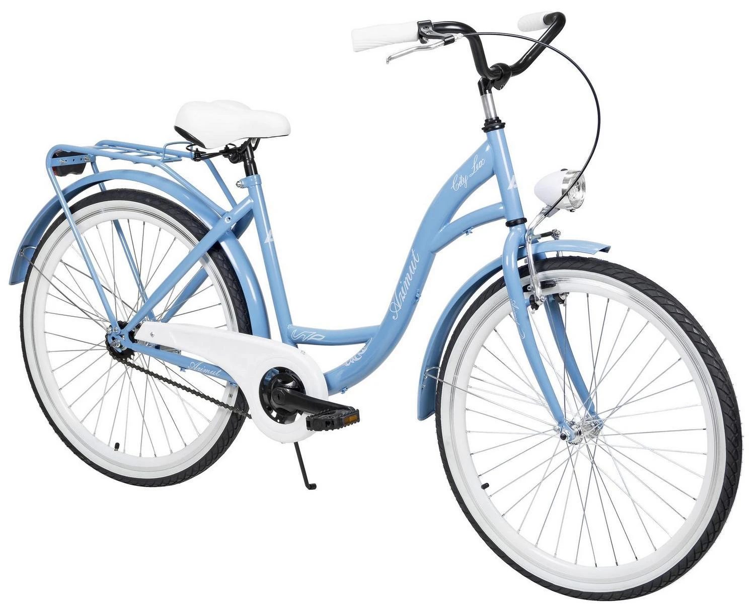 Dviratis AZIMUT City Lux 26" 2025 light mėlynas-baltas