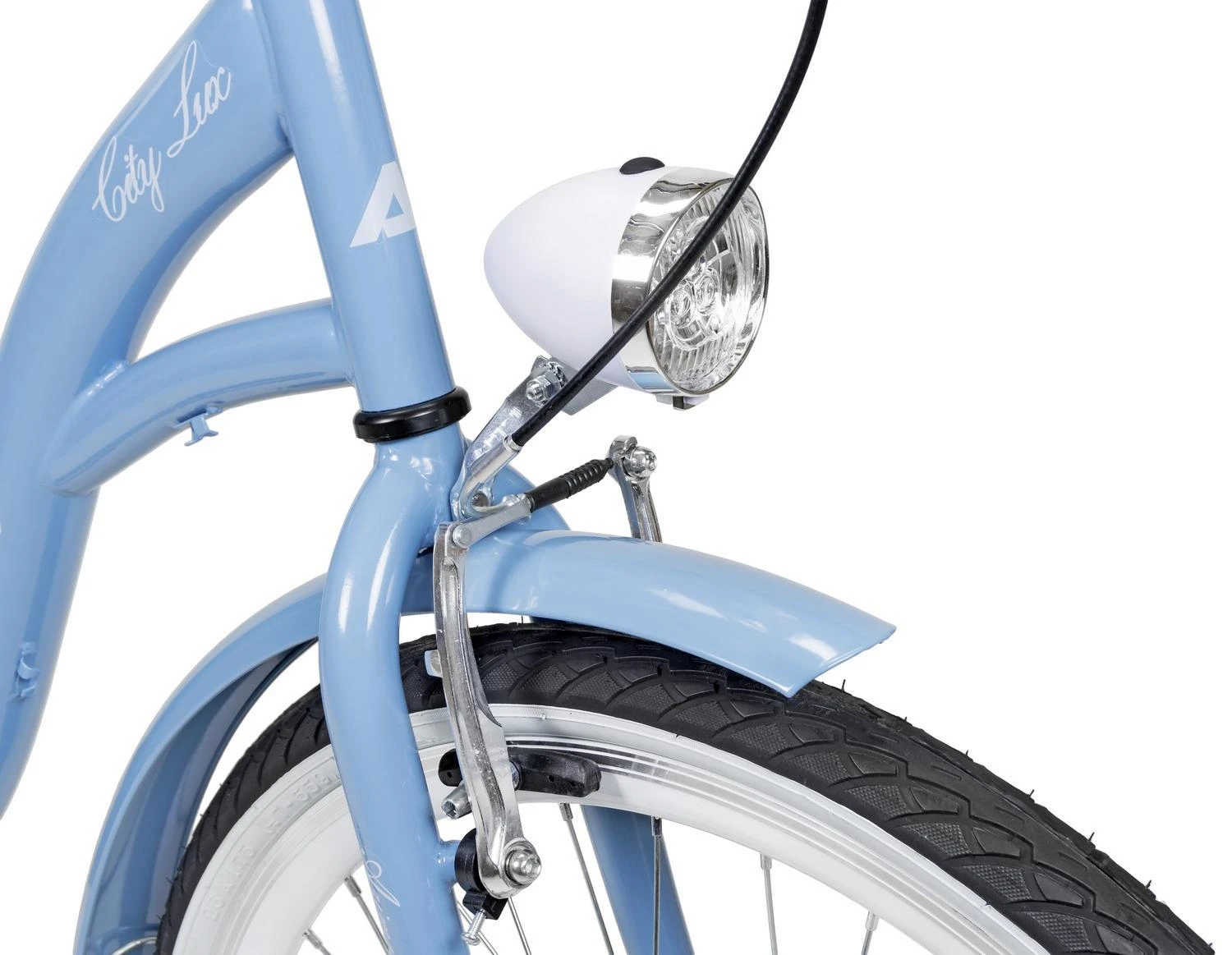 Dviratis AZIMUT City Lux 26" 2025 light mėlynas-baltas