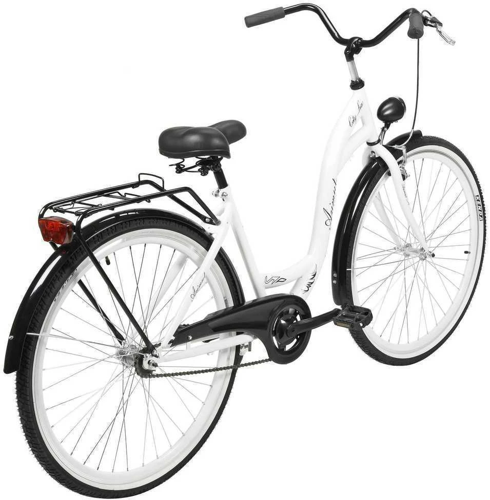 Dviratis AZIMUT City Lux 28" 2025 baltas-juodas