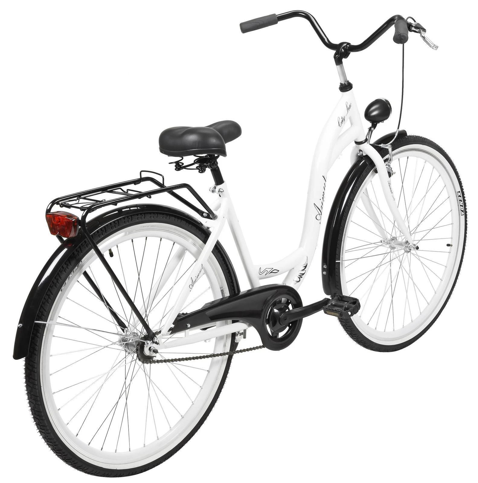Dviratis AZIMUT City Lux 28" 2025 baltas-juodas