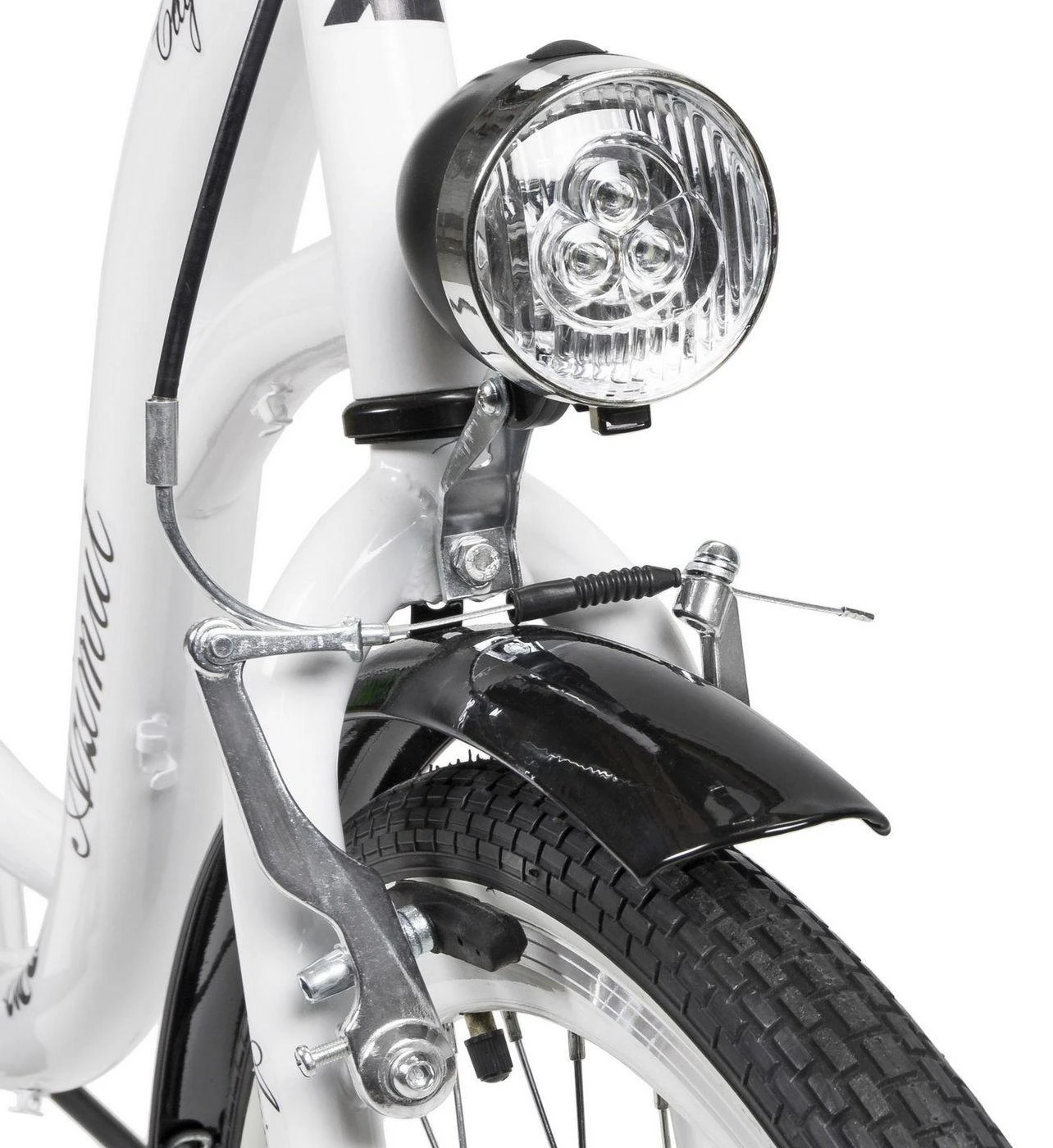 Dviratis AZIMUT City Lux 28" 2025 baltas-juodas