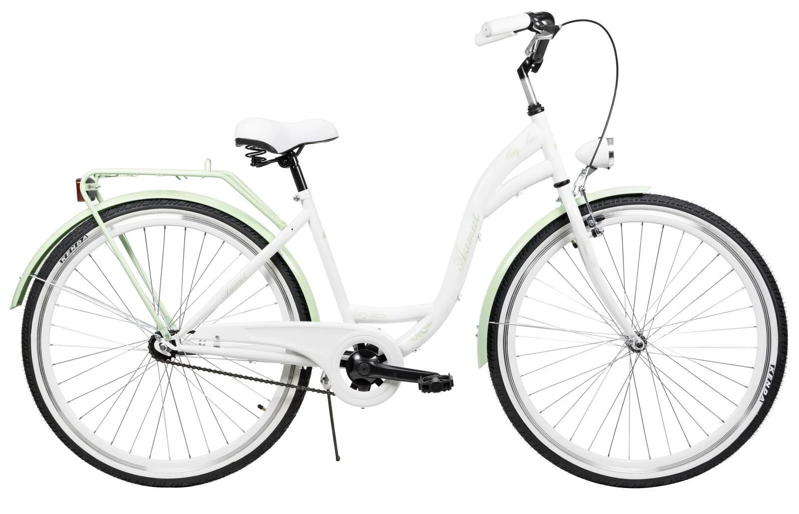 Dviratis AZIMUT City Lux 28" 2025 baltas-mint