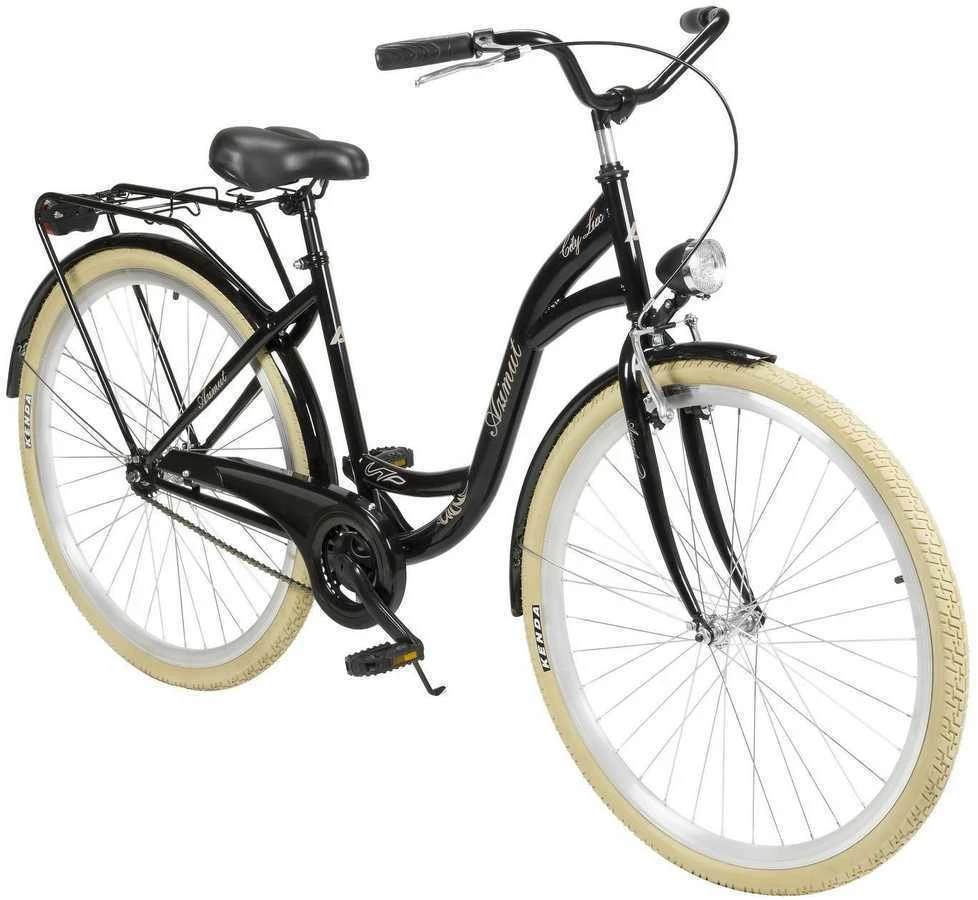 Dviratis AZIMUT City Lux 28" 2025 juodas-cream