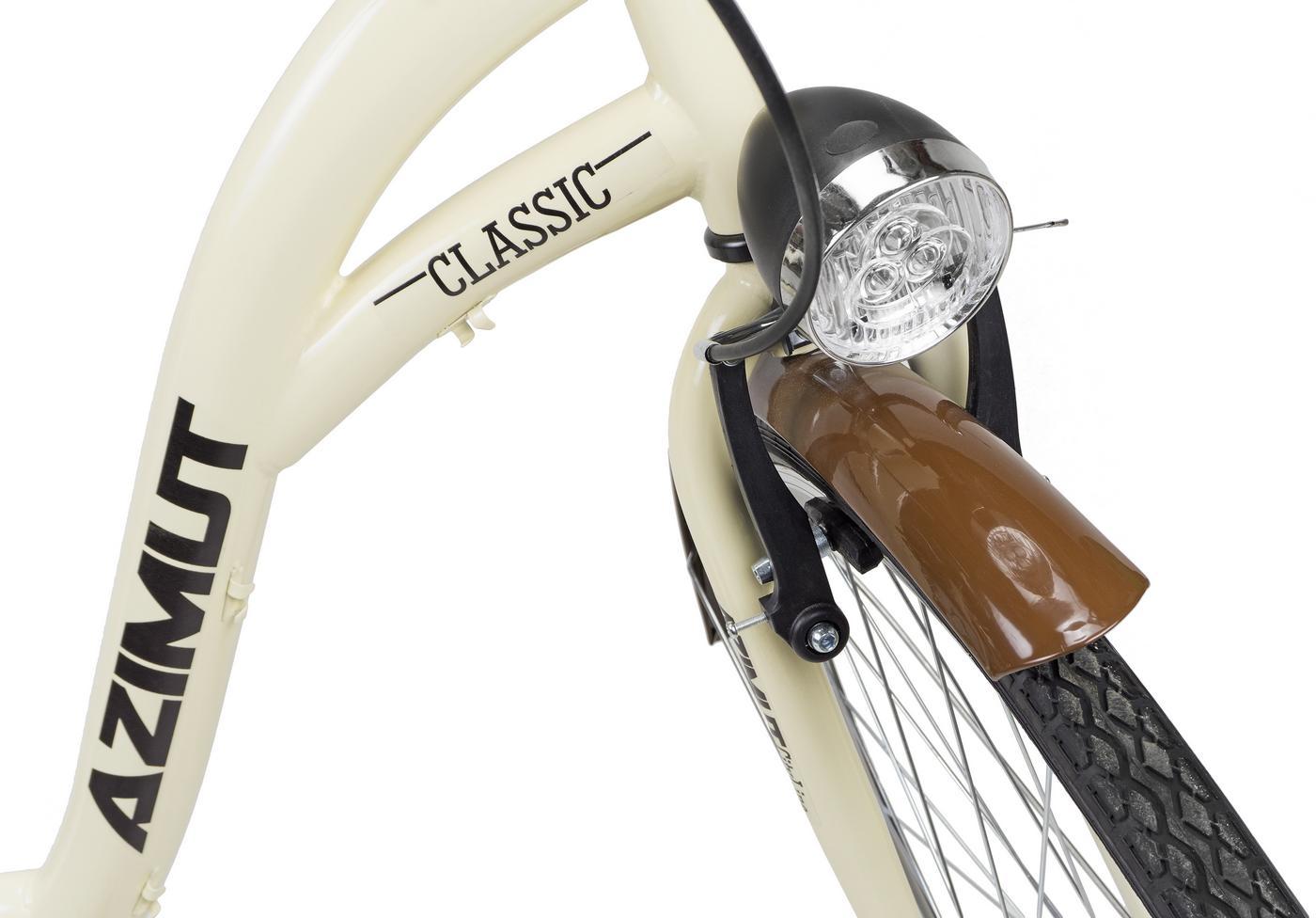 Dviratis AZIMUT Classic 26" 2025 cream